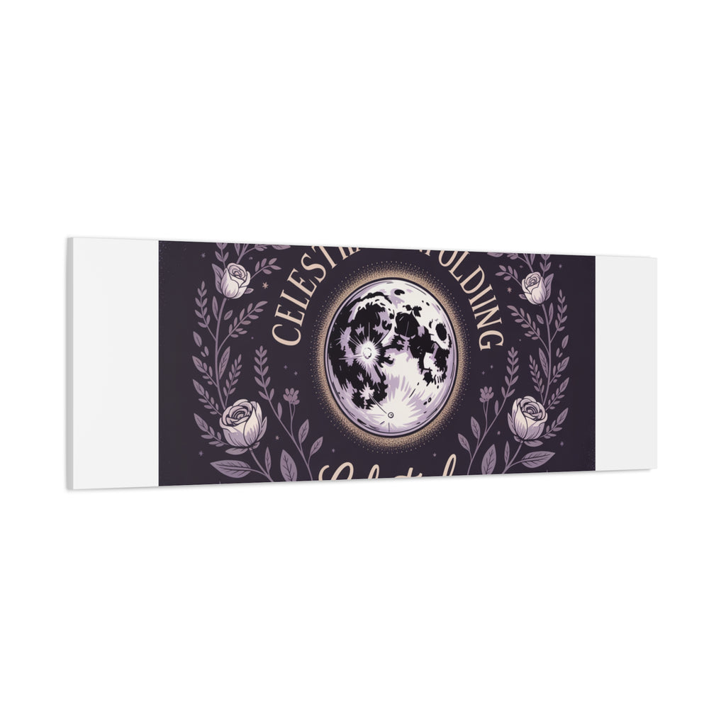 Celestial Unfolding Moon Art Canvas