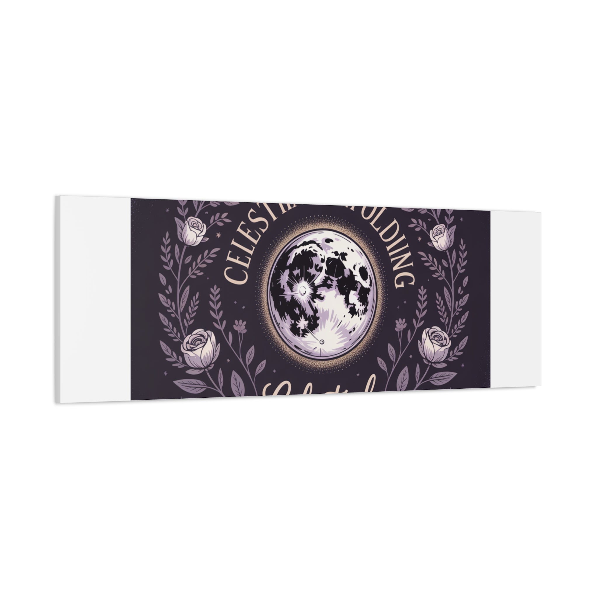 Celestial Unfolding Moon Art Canvas