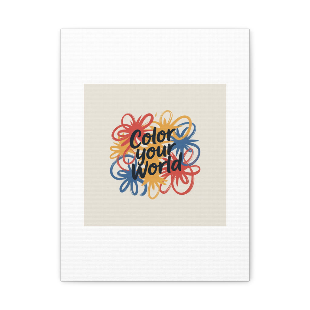Canvas Art – “Color Your World” Floral Wall Art