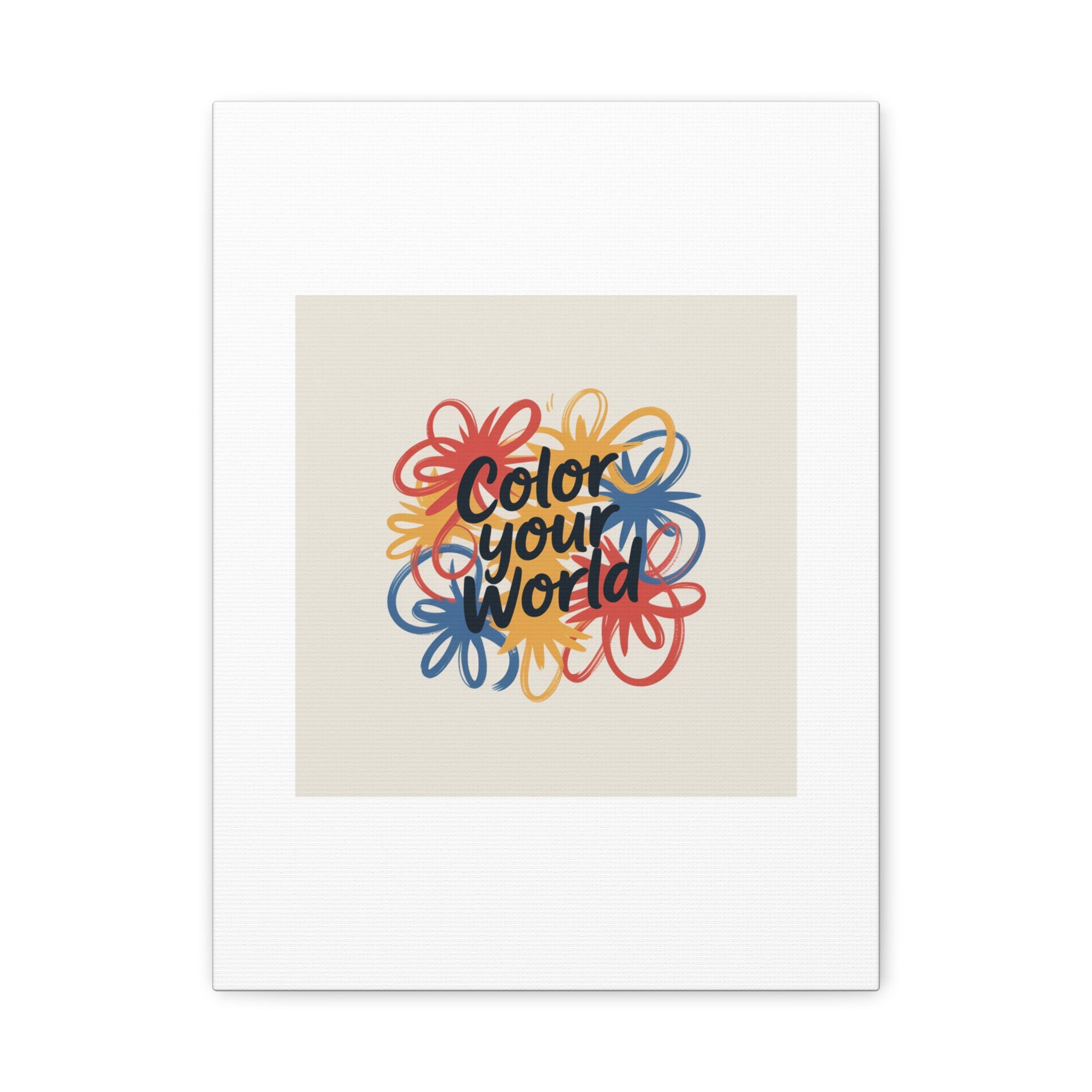 Canvas Art – “Color Your World” Floral Wall Art