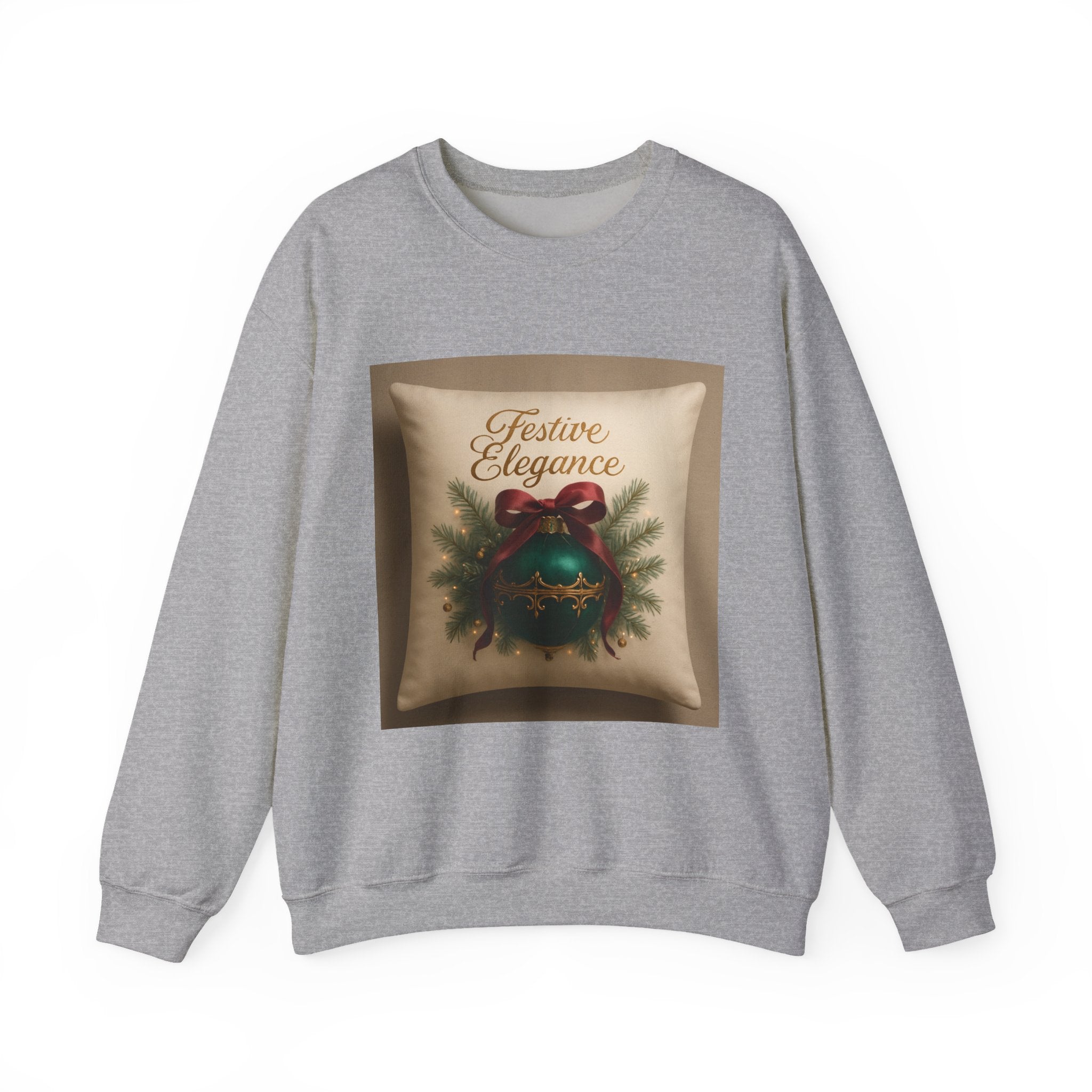 Crewneck Sweatshirt — Festive Elegance Christmas Ornament Design