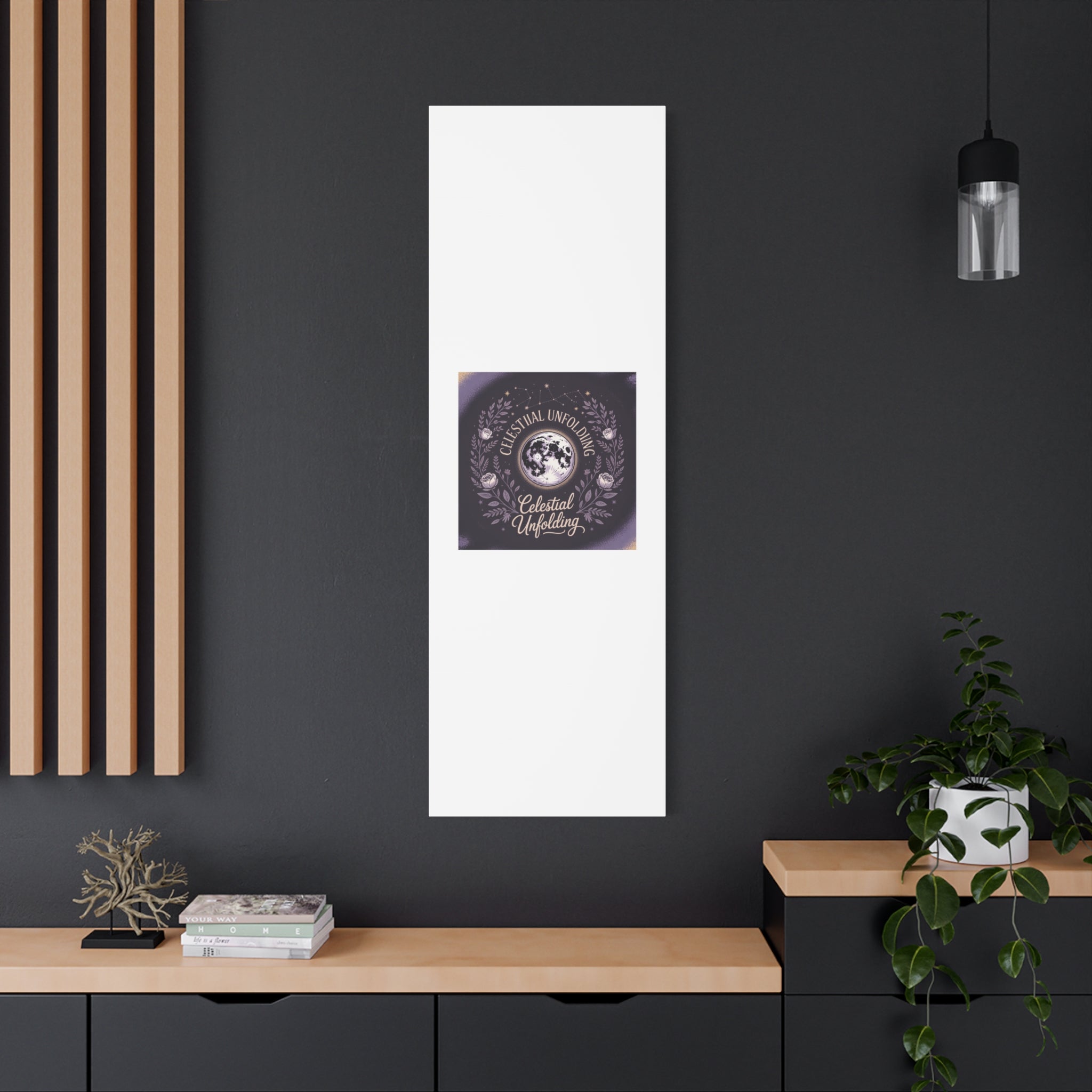 Celestial Unfolding Moon Art Canvas