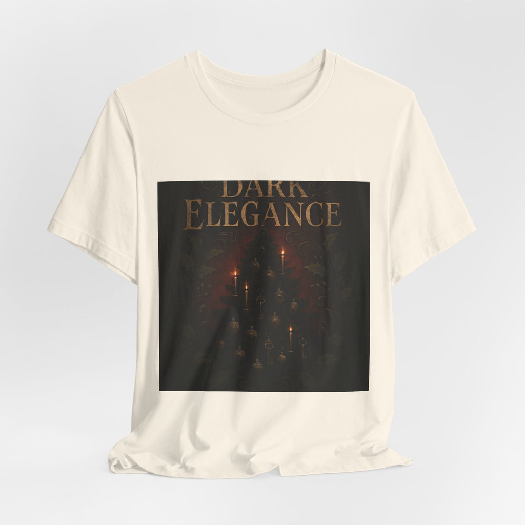 Dark Elegance Tee - Gothic Candlelight Graphic Shirt
