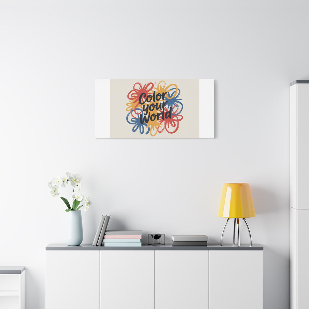 Canvas Art – “Color Your World” Floral Wall Art