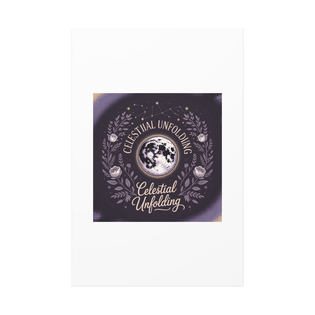 Celestial Unfolding Moon Art Canvas