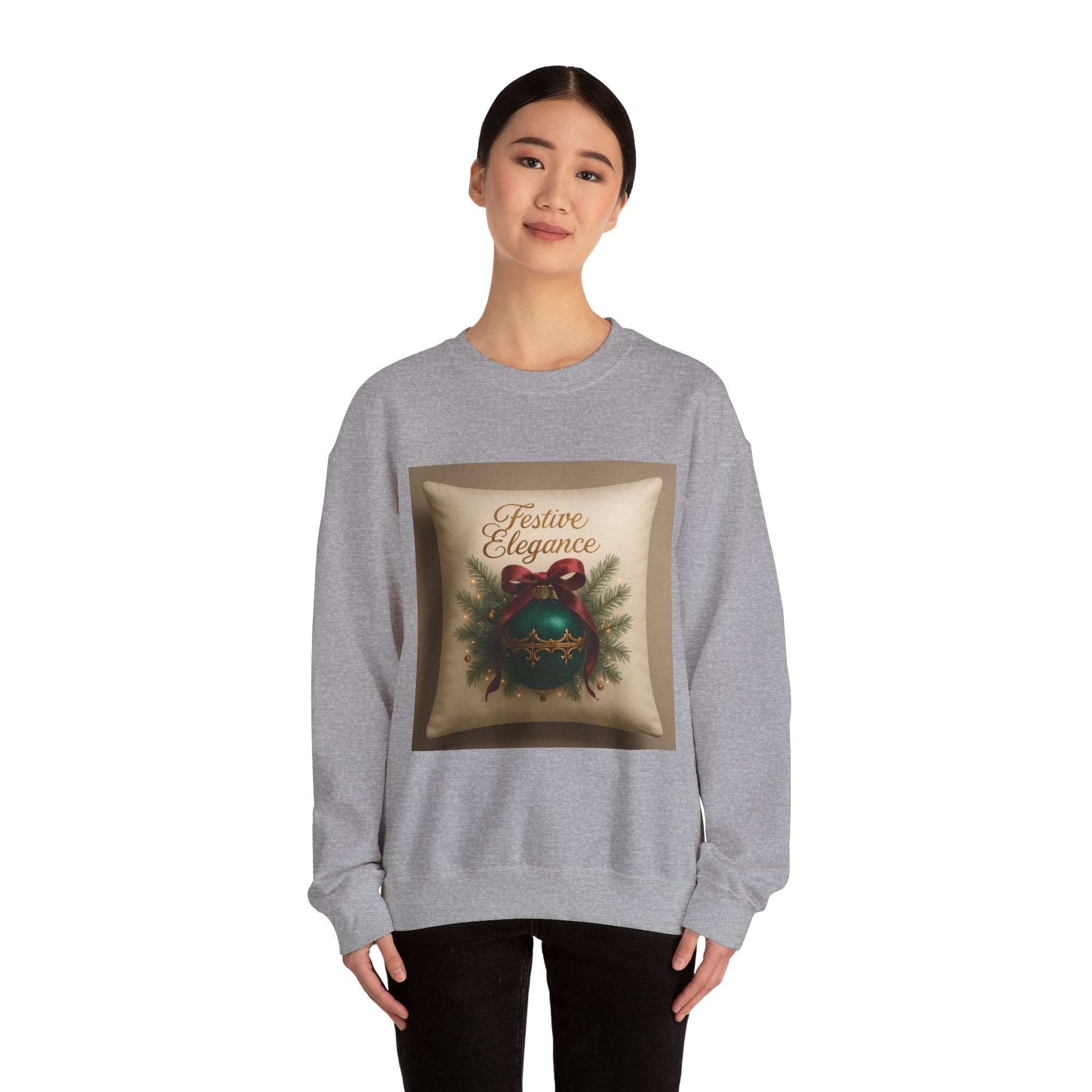 Crewneck Sweatshirt — Festive Elegance Christmas Ornament Design