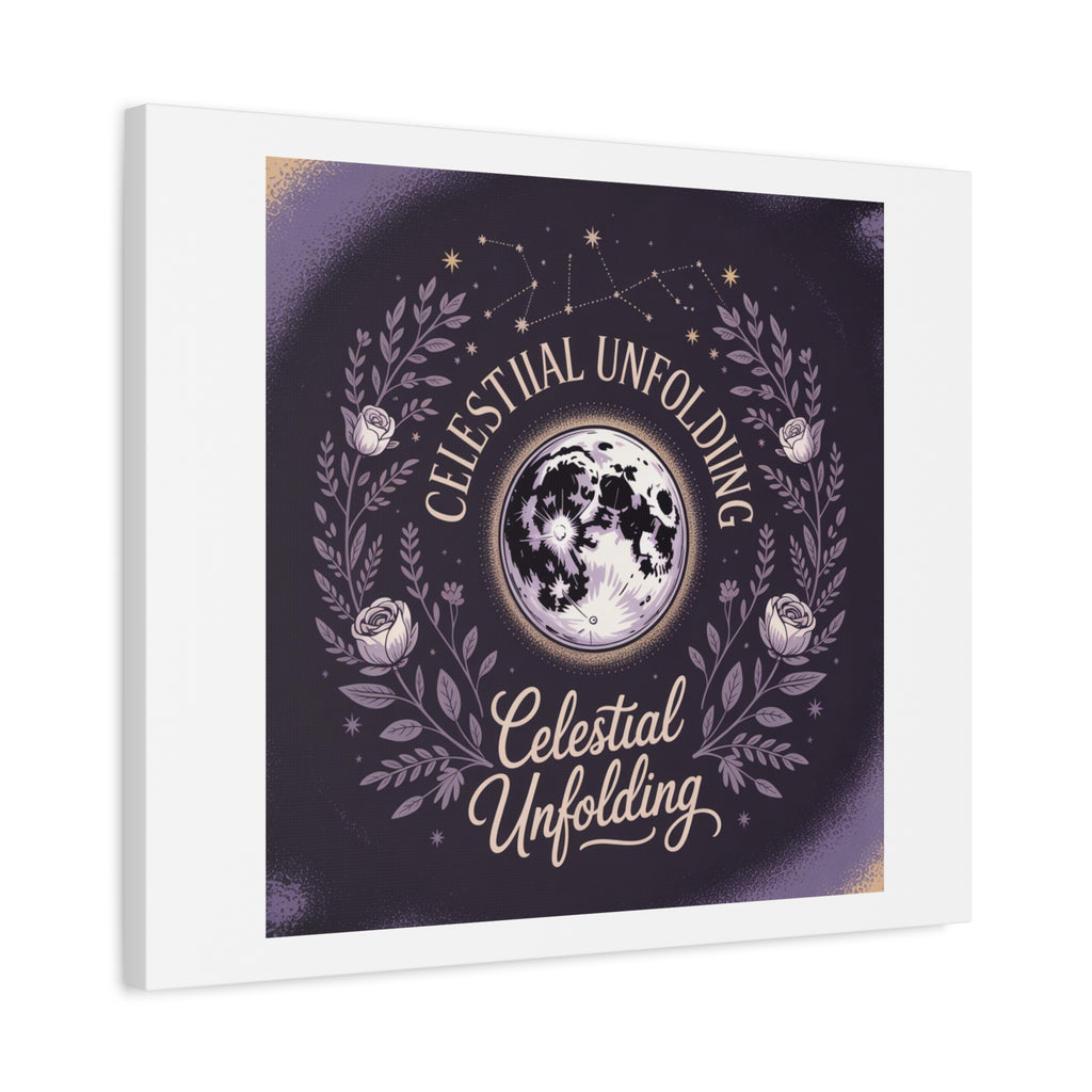 Celestial Unfolding Moon Art Canvas