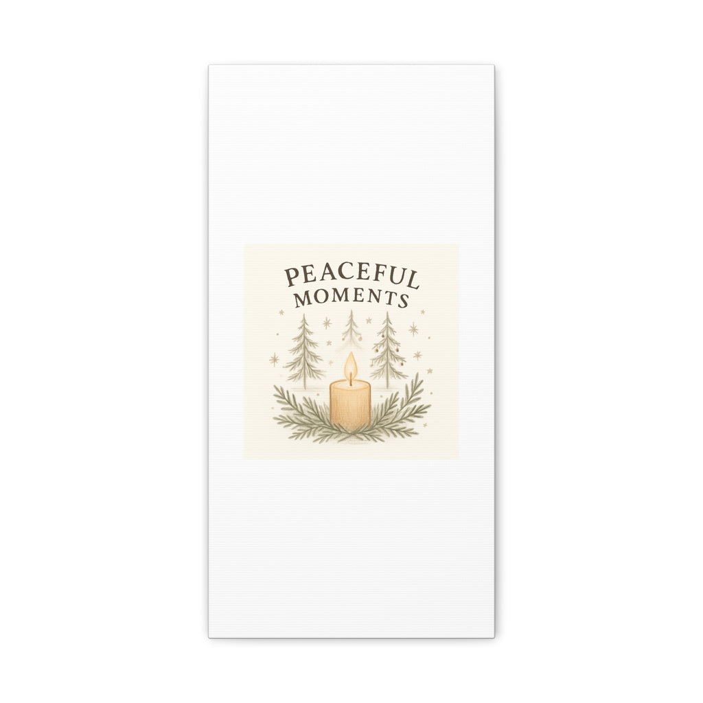 Peaceful Moments Candle Canvas — Matte Stretched Wall Art
