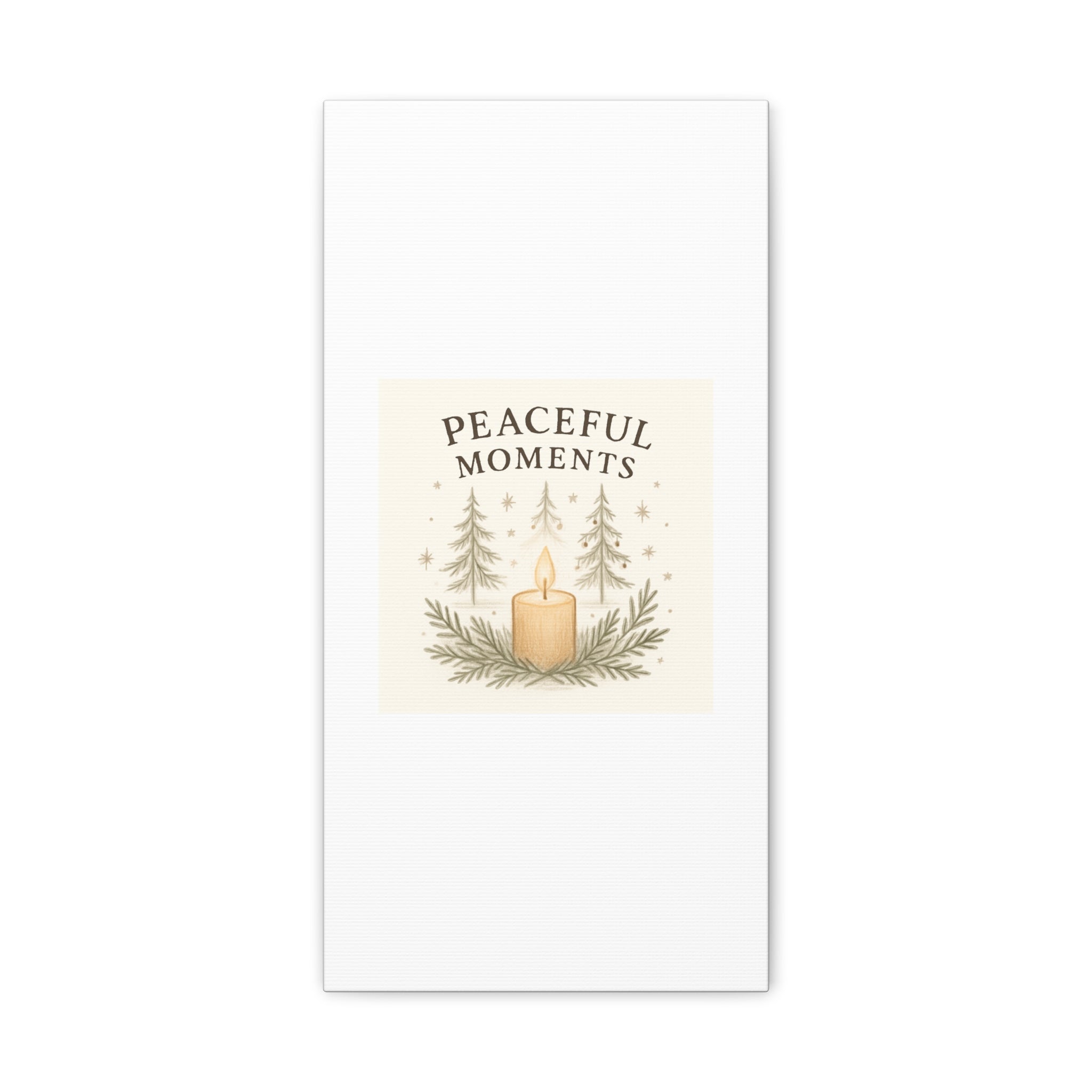 Peaceful Moments Candle Canvas — Matte Stretched Wall Art