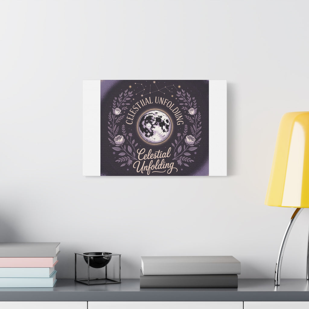 Celestial Unfolding Moon Art Canvas