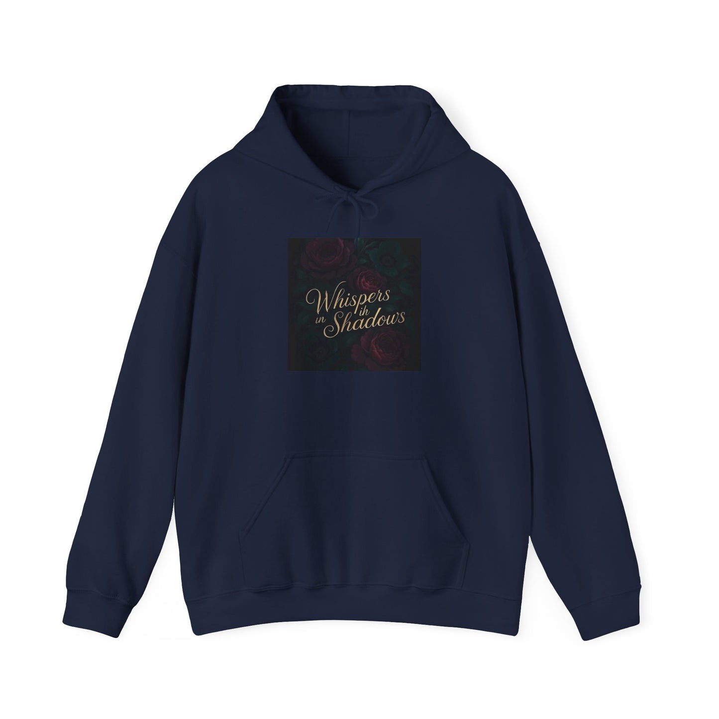 Whispers & Shadows Hoodie — Gothic Literary Graphic Pullover