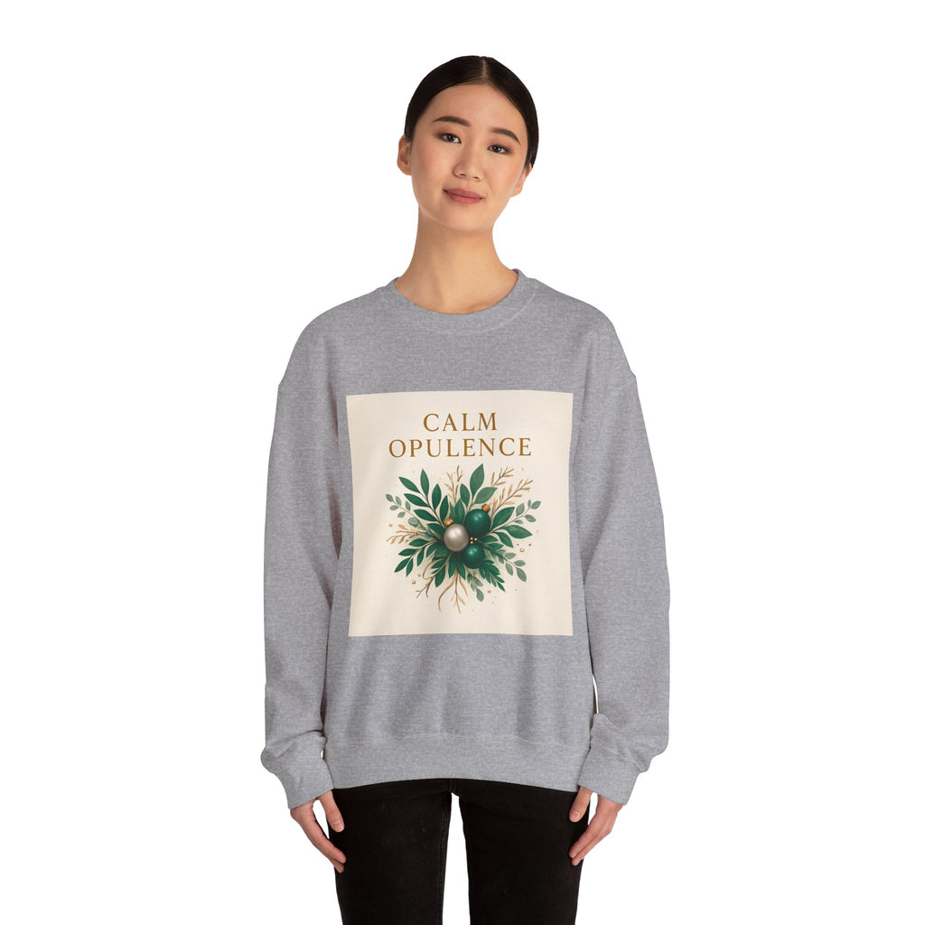 Calm Opulence Sweatshirt — Botanical Holiday Crewneck