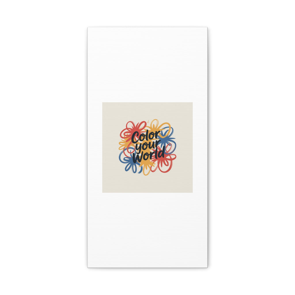 Canvas Art – “Color Your World” Floral Wall Art