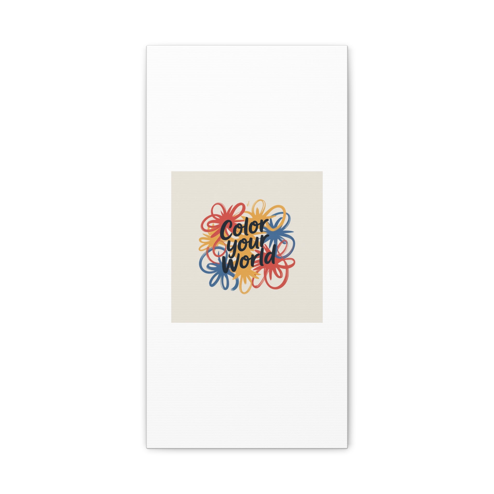 Canvas Art – “Color Your World” Floral Wall Art