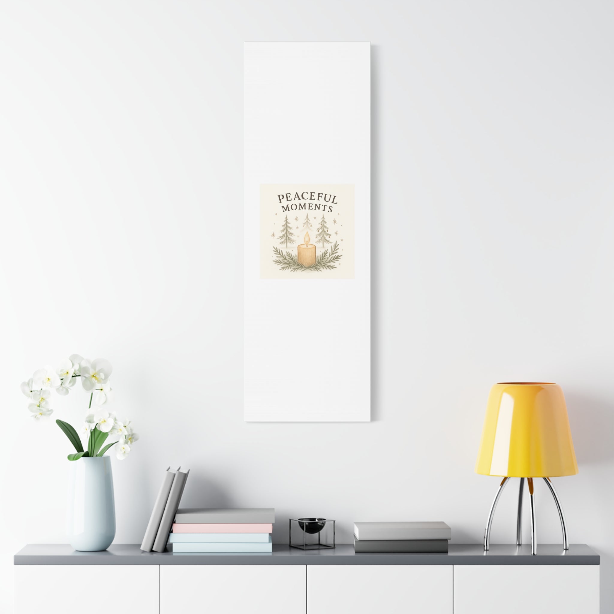 Peaceful Moments Candle Canvas — Matte Stretched Wall Art