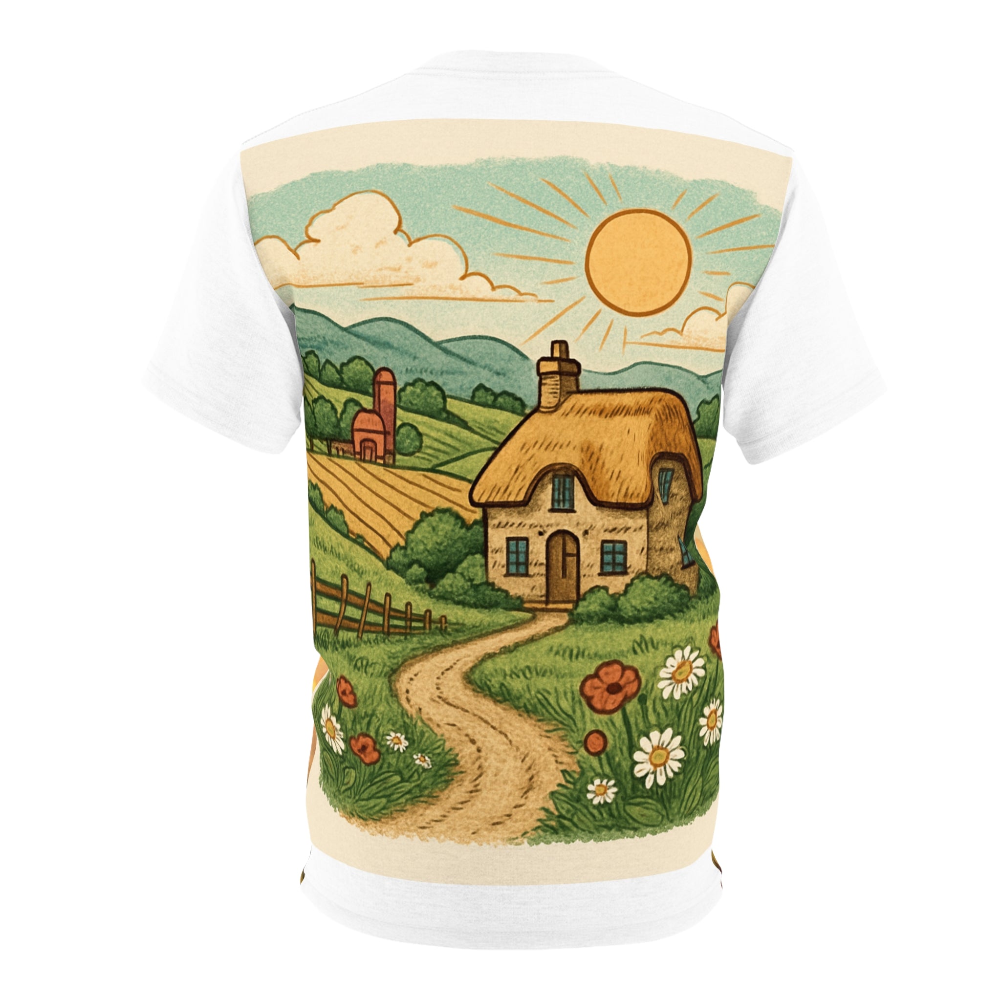 Hot Air Balloon Adventure Tee — Illustrated Singing Trio Print