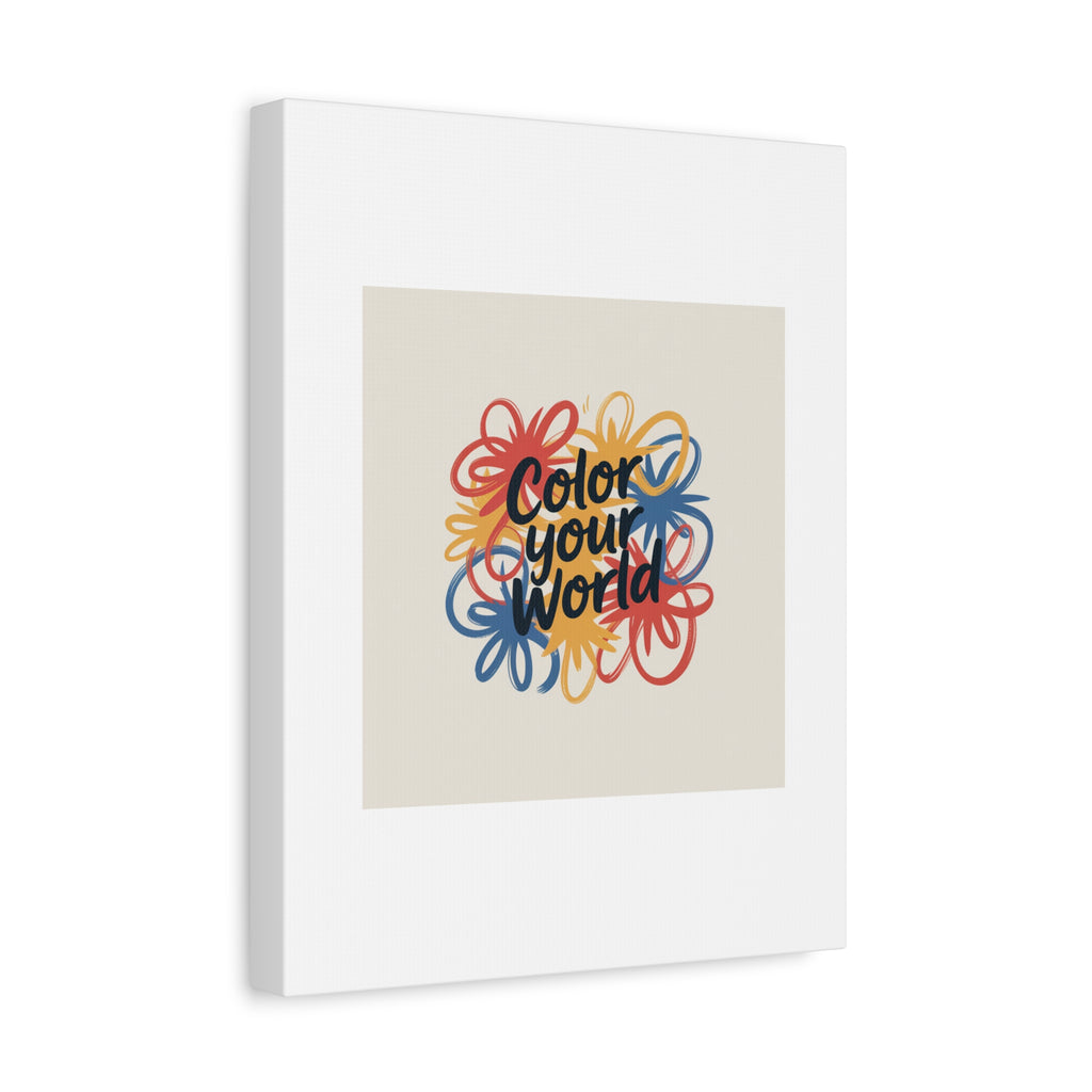 Canvas Art – “Color Your World” Floral Wall Art