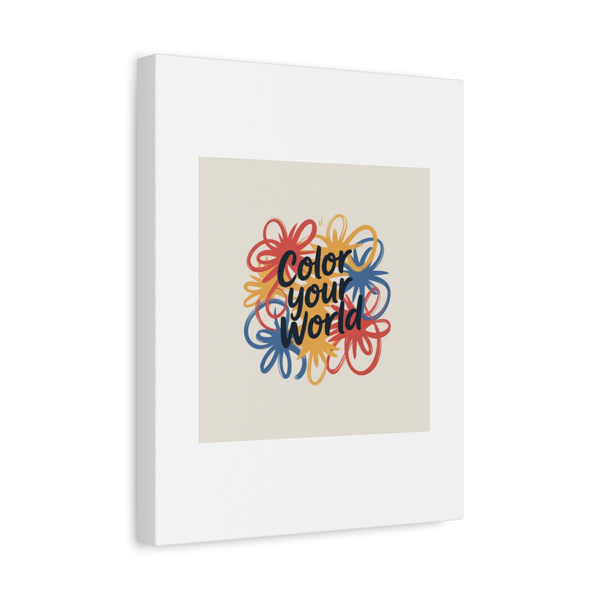 Canvas Art – “Color Your World” Floral Wall Art