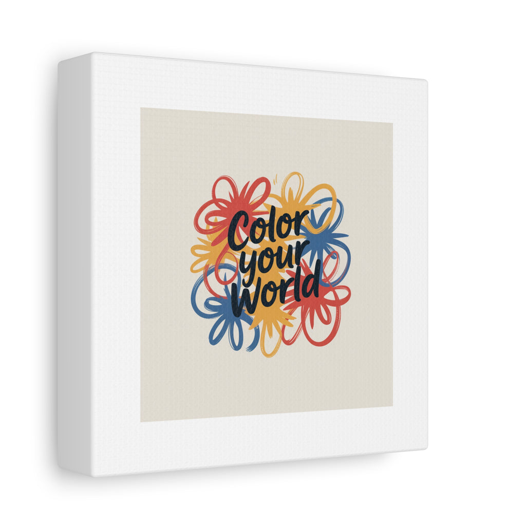Canvas Art – “Color Your World” Floral Wall Art