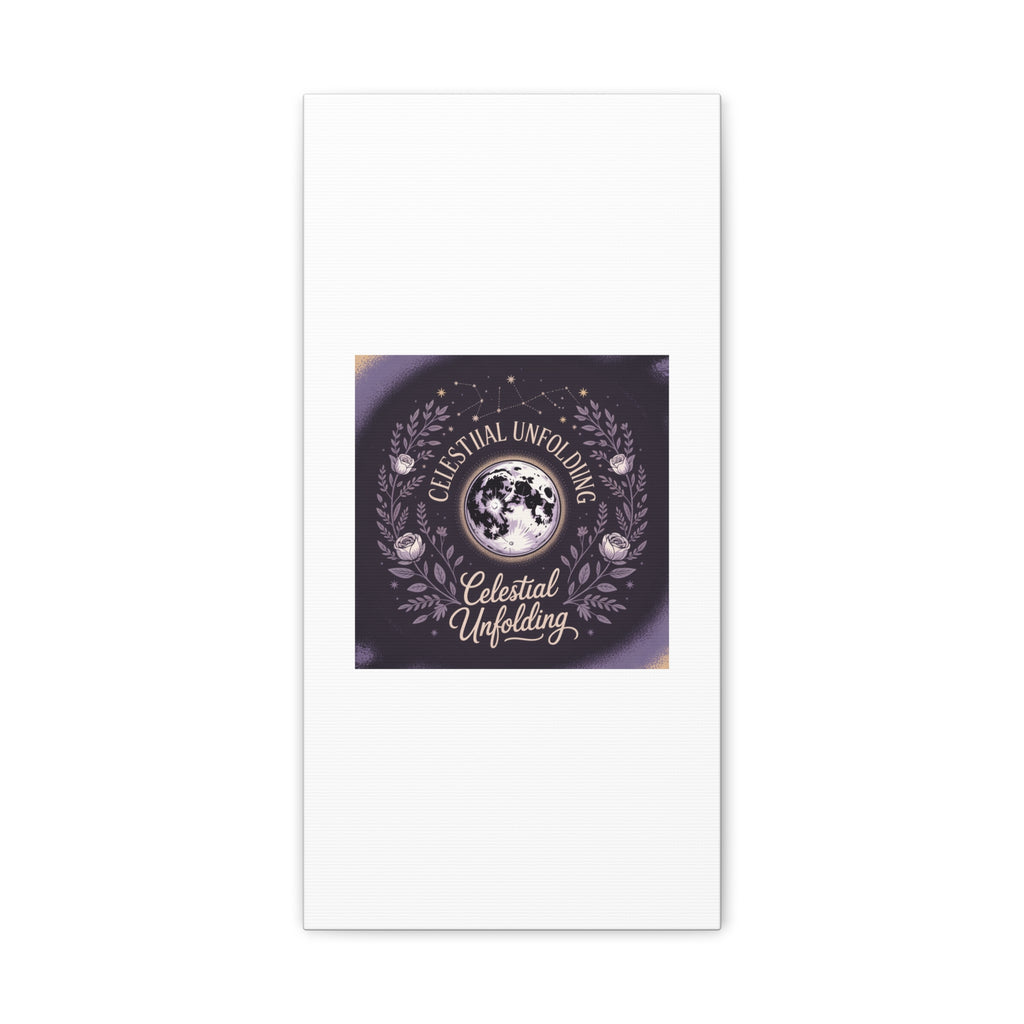 Celestial Unfolding Moon Art Canvas