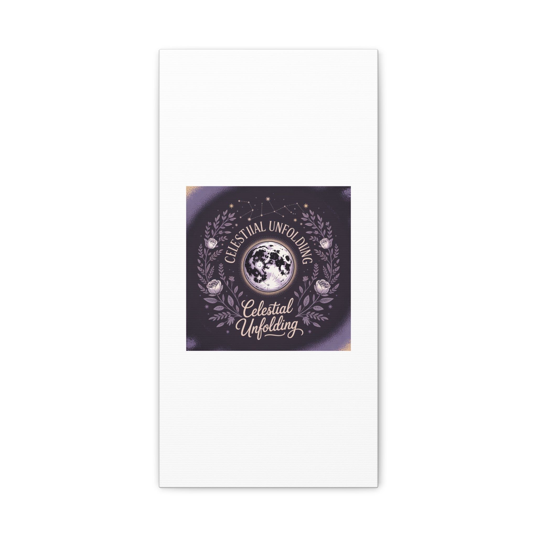 Celestial Unfolding Moon Art Canvas