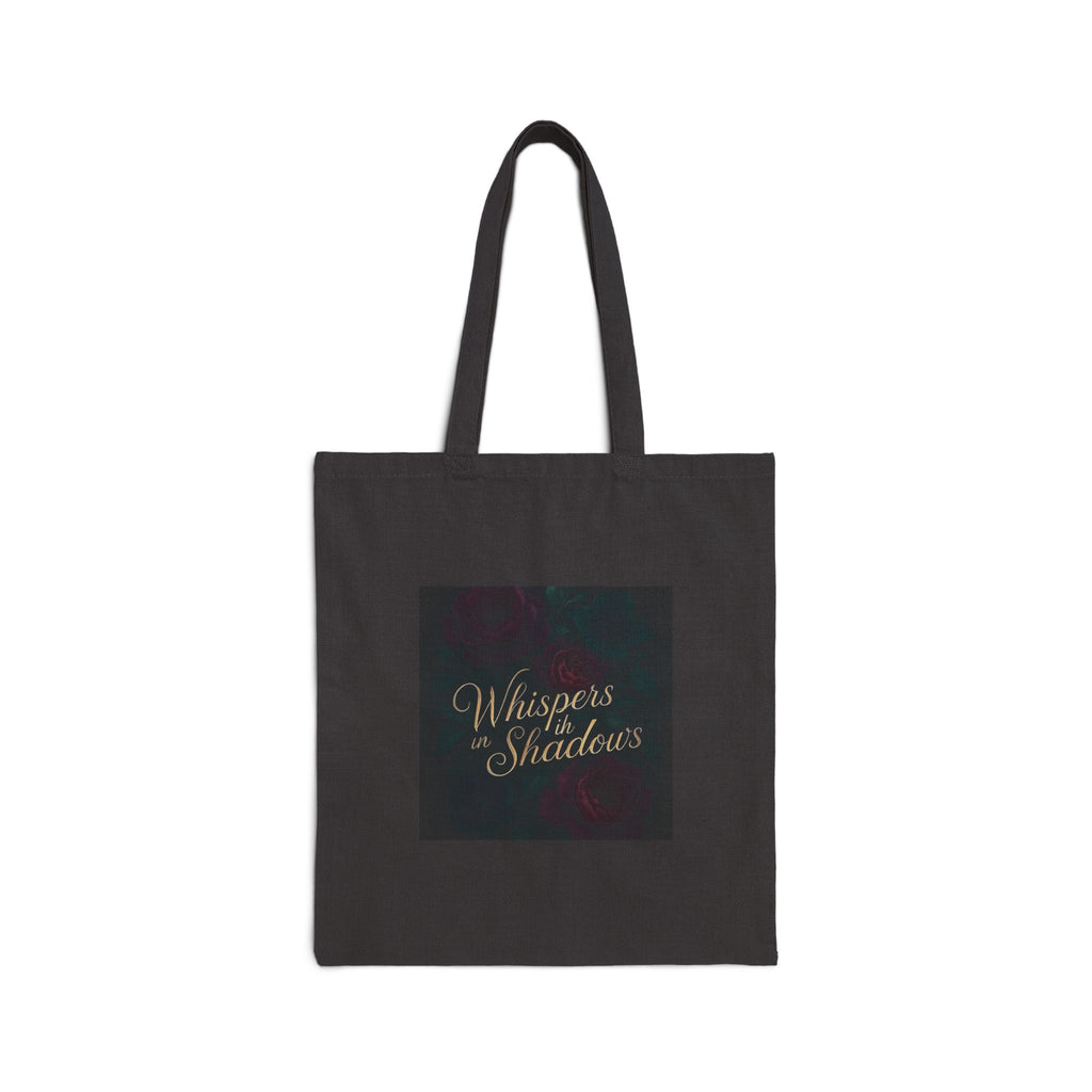 Tote Bag — "Whisper in the Shadows" Elegant Script Canvas Shopper