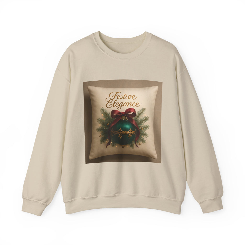 Crewneck Sweatshirt — Festive Elegance Christmas Ornament Design