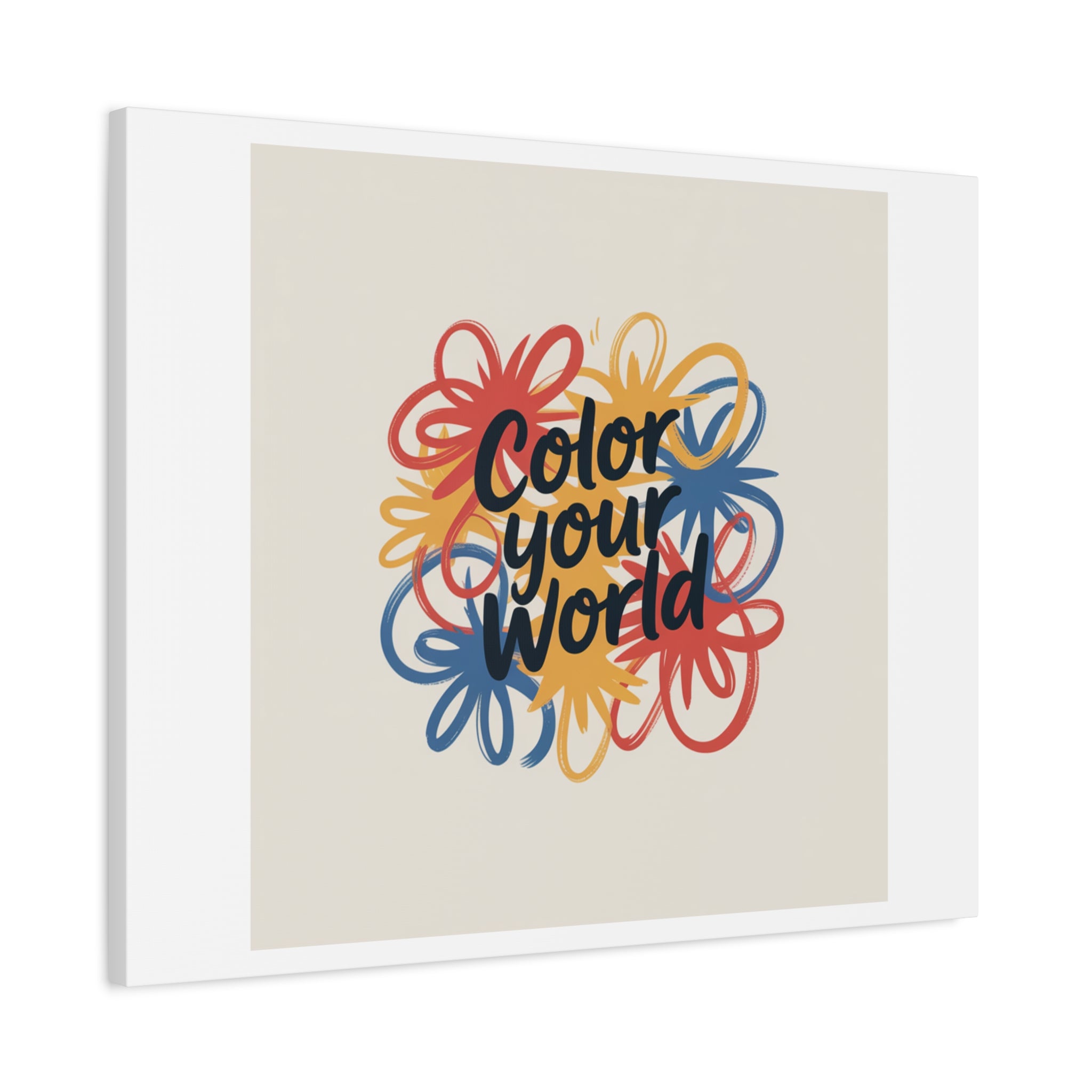 Canvas Art – “Color Your World” Floral Wall Art