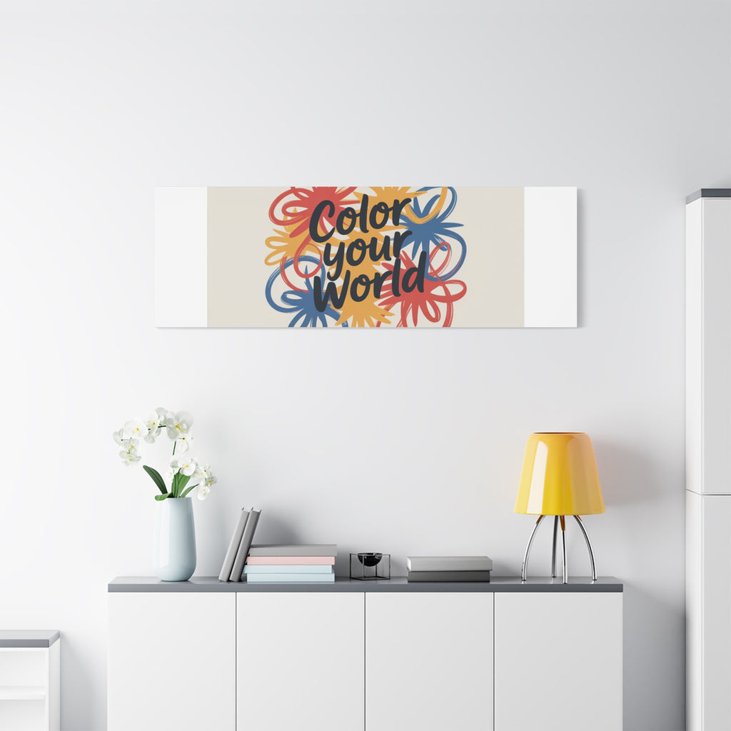 Canvas Art – “Color Your World” Floral Wall Art