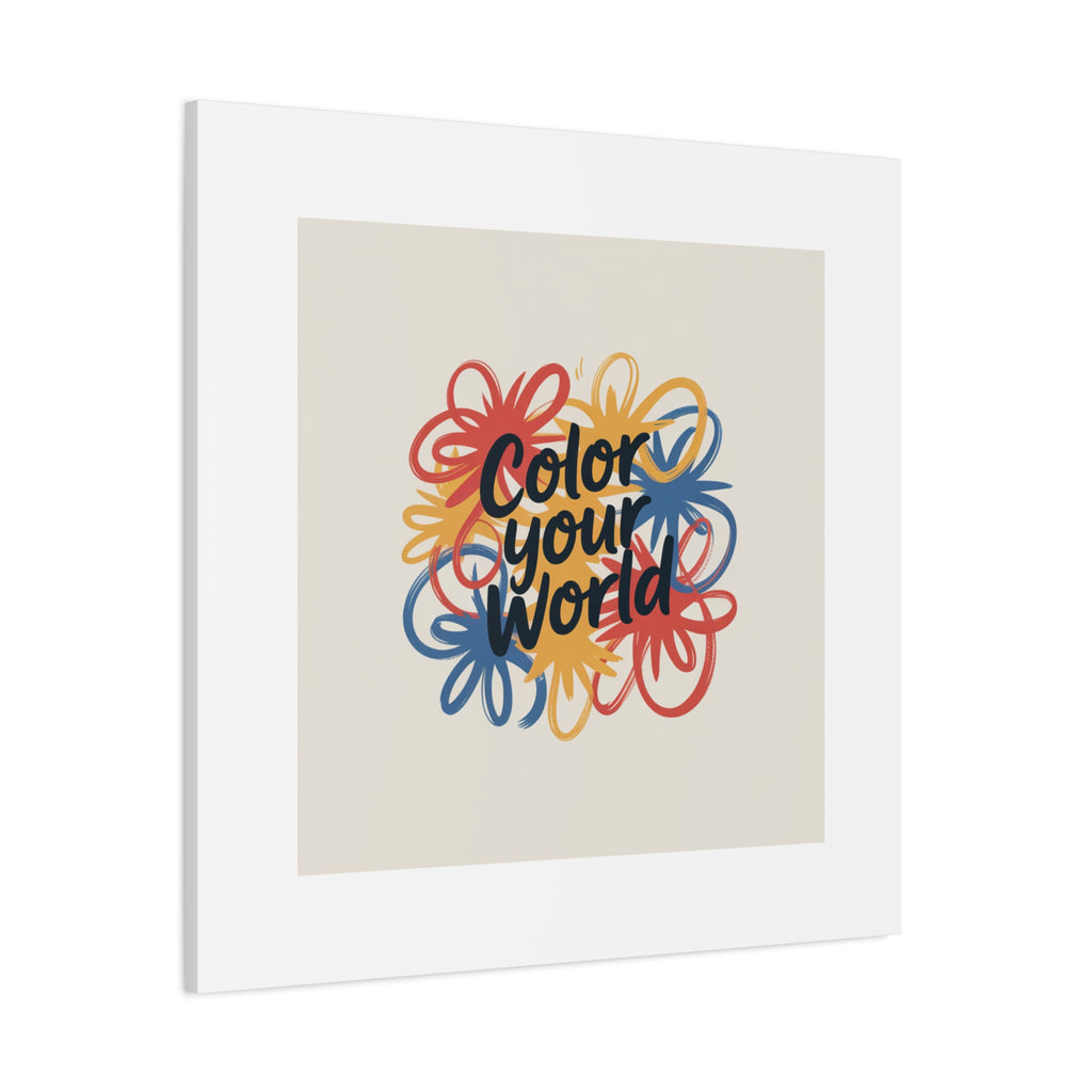 Canvas Art – “Color Your World” Floral Wall Art
