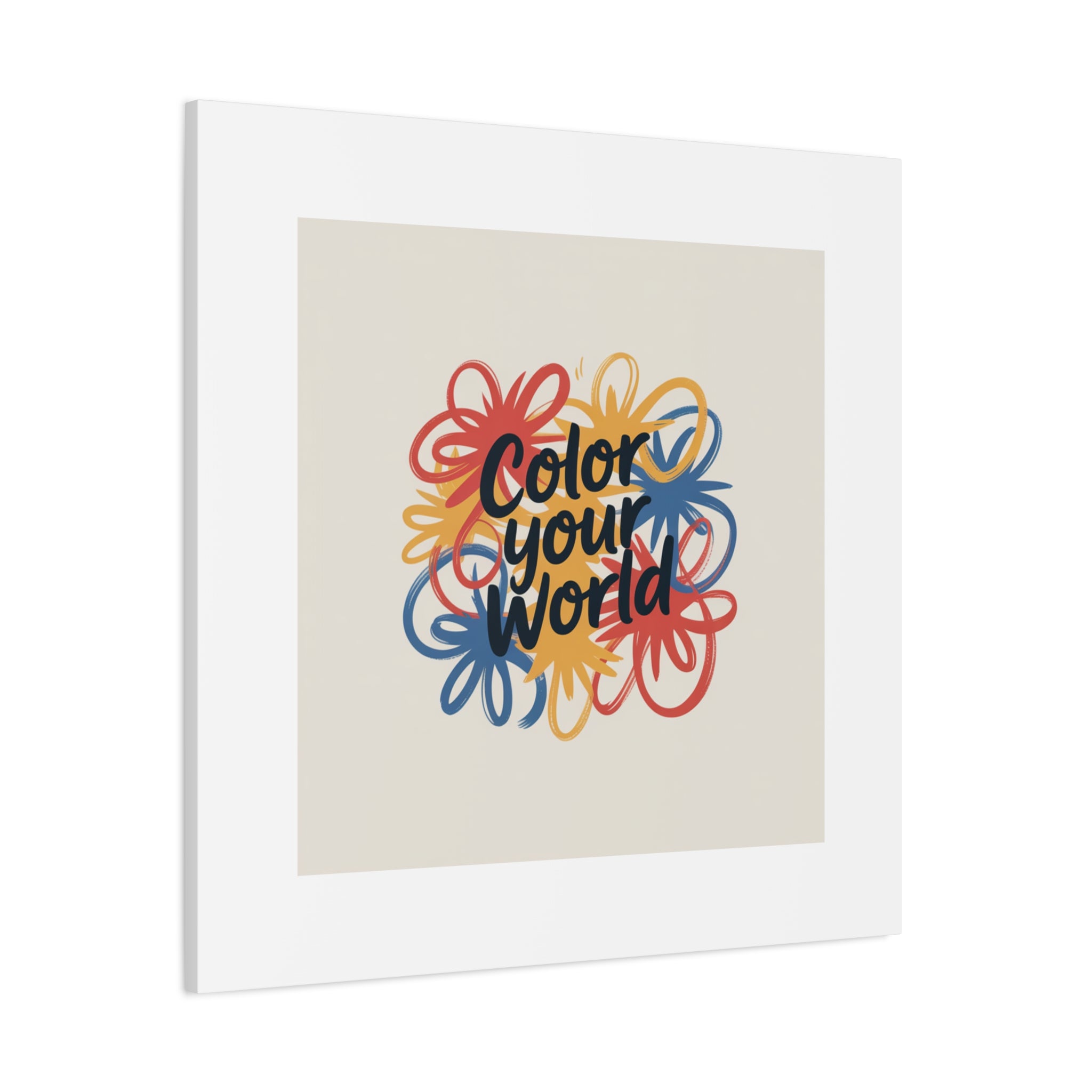 Canvas Art – “Color Your World” Floral Wall Art