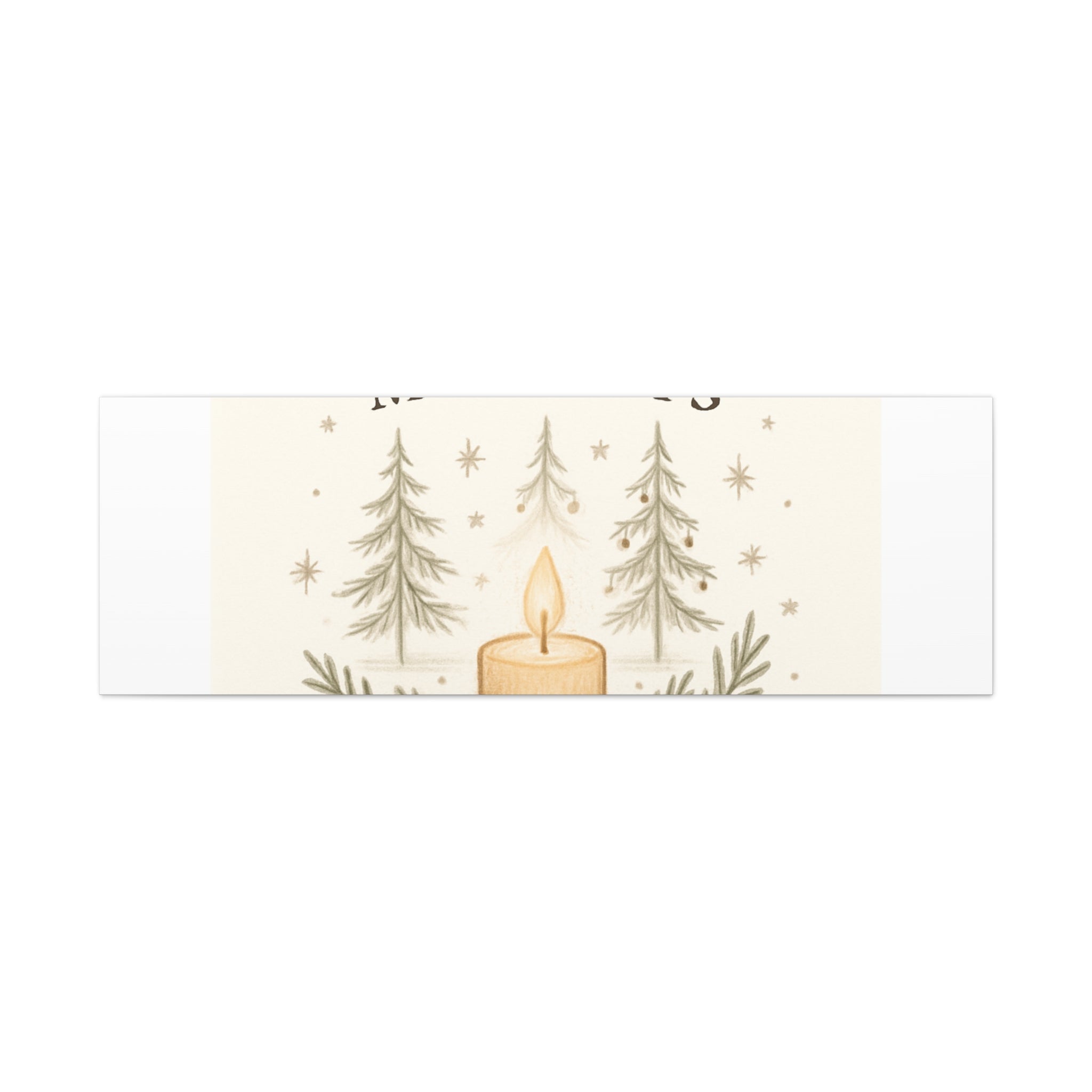 Peaceful Moments Candle Canvas — Matte Stretched Wall Art