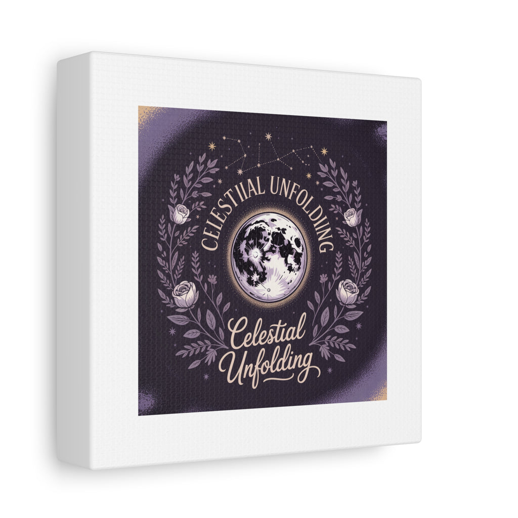 Celestial Unfolding Moon Art Canvas