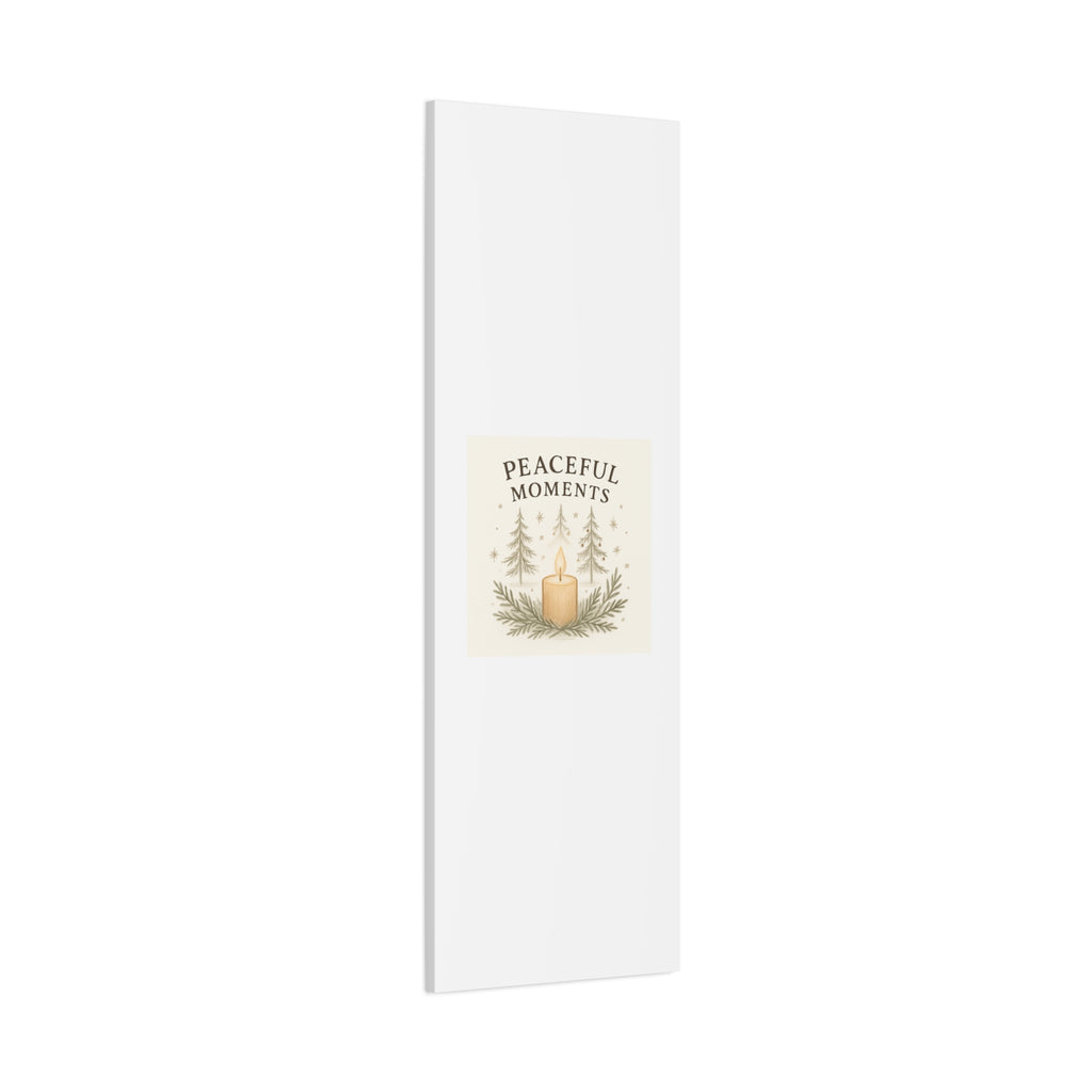 Peaceful Moments Candle Canvas — Matte Stretched Wall Art