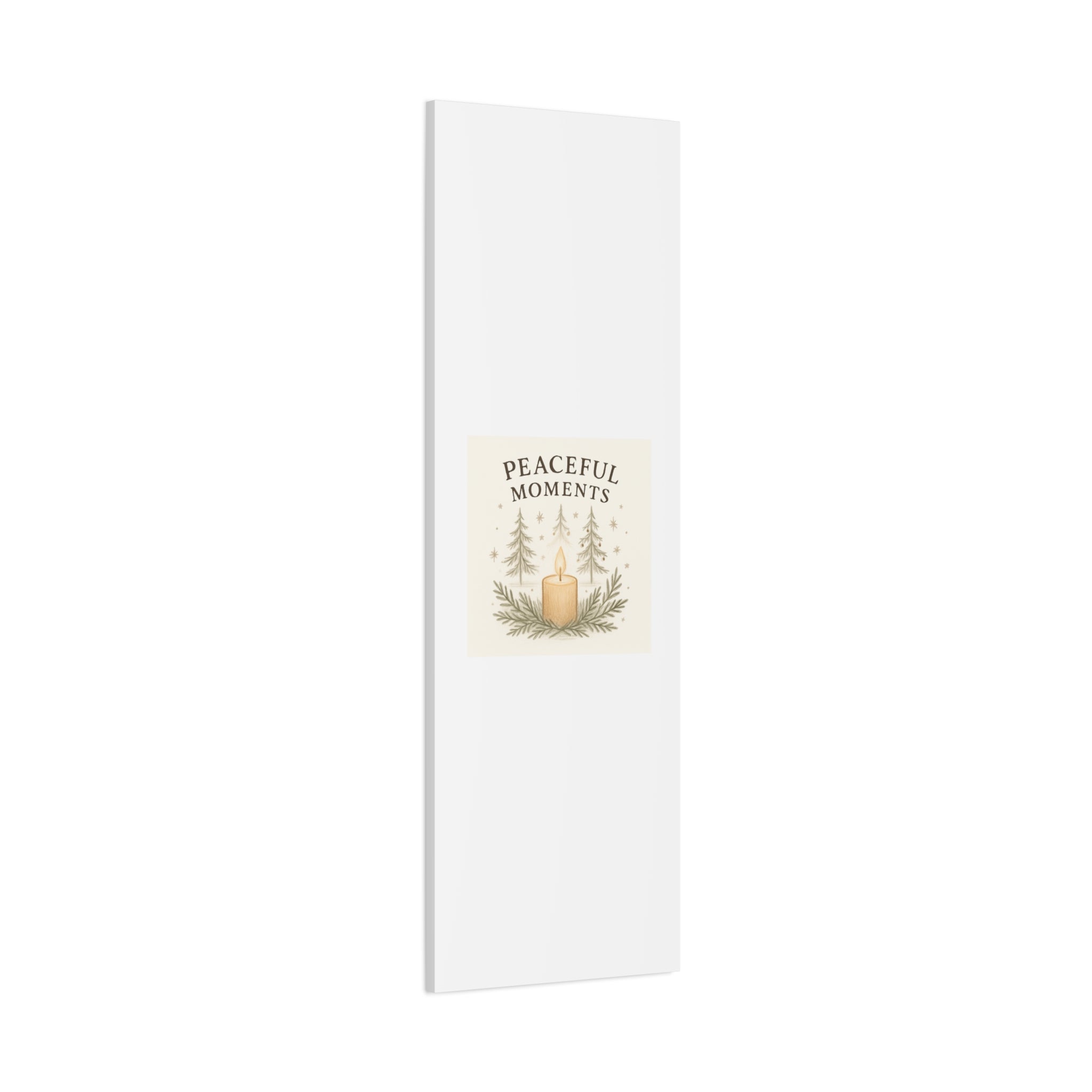 Peaceful Moments Candle Canvas — Matte Stretched Wall Art