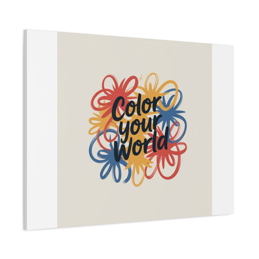 Canvas Art – “Color Your World” Floral Wall Art