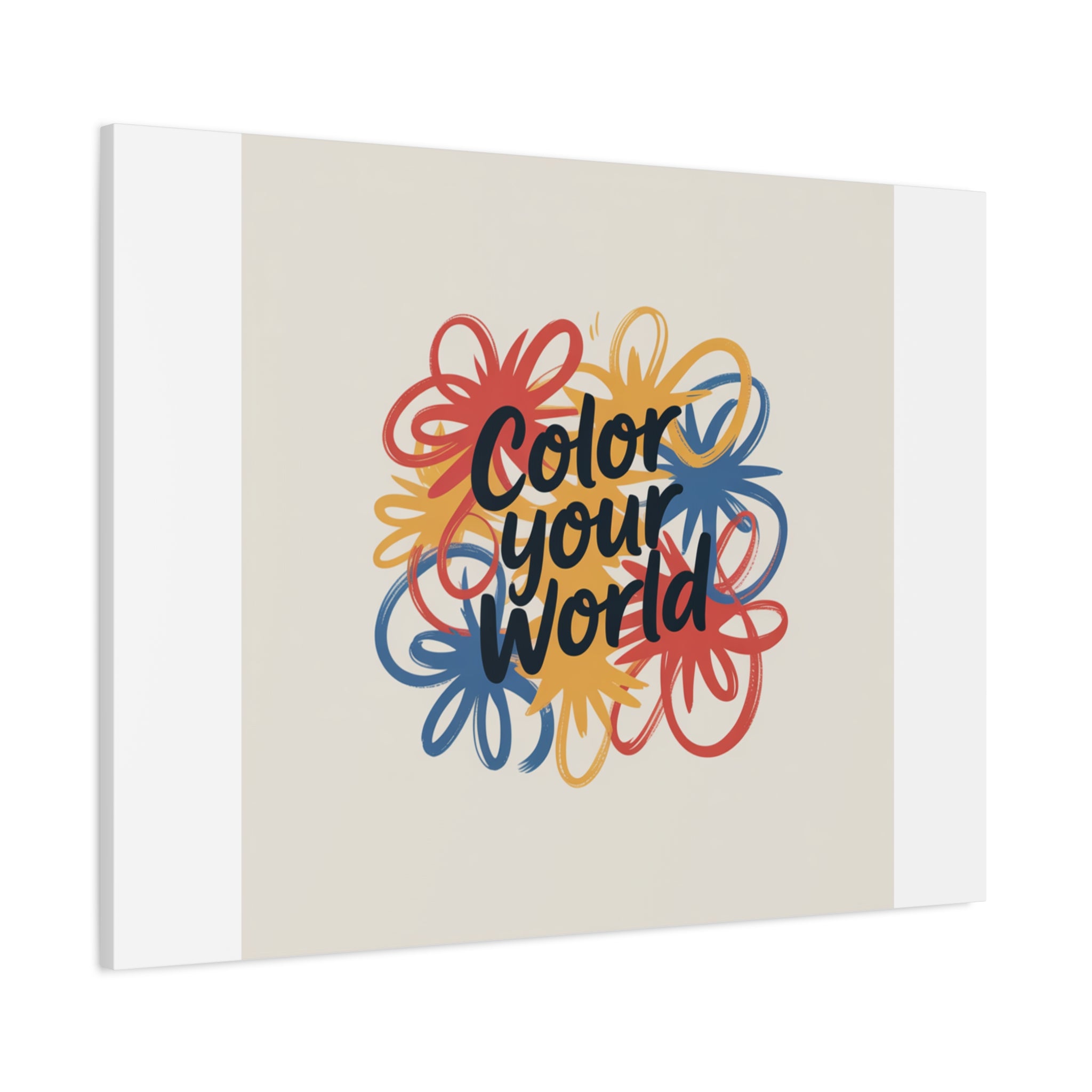 Canvas Art – “Color Your World” Floral Wall Art