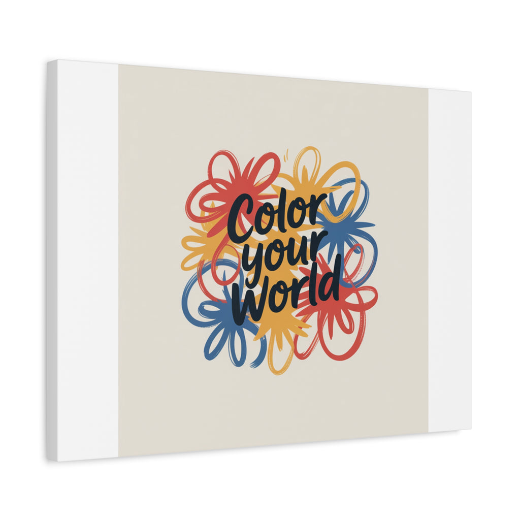 Canvas Art – “Color Your World” Floral Wall Art