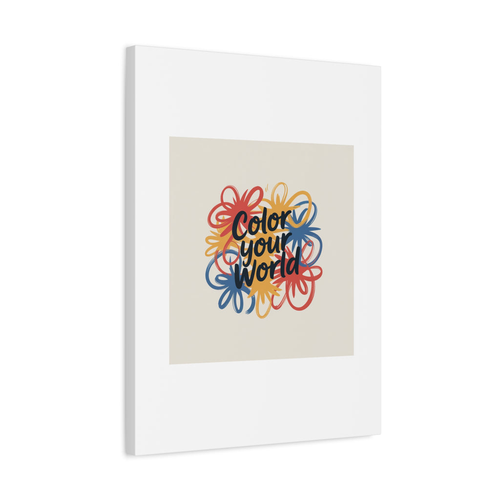 Canvas Art – “Color Your World” Floral Wall Art