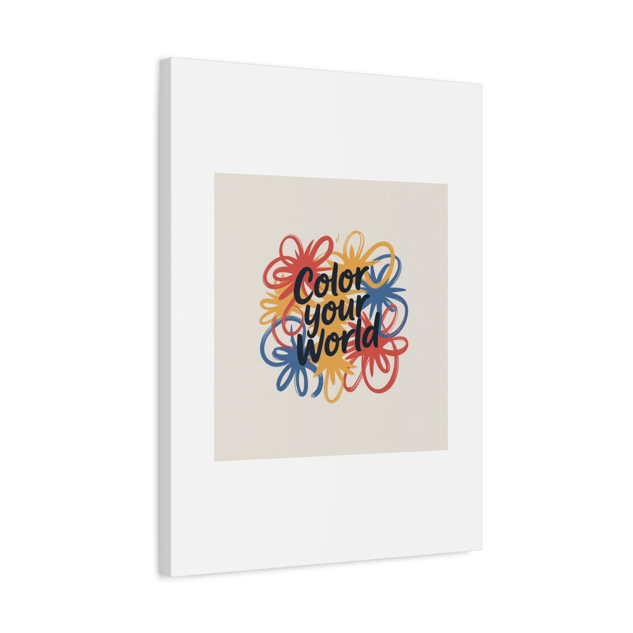 Canvas Art – “Color Your World” Floral Wall Art