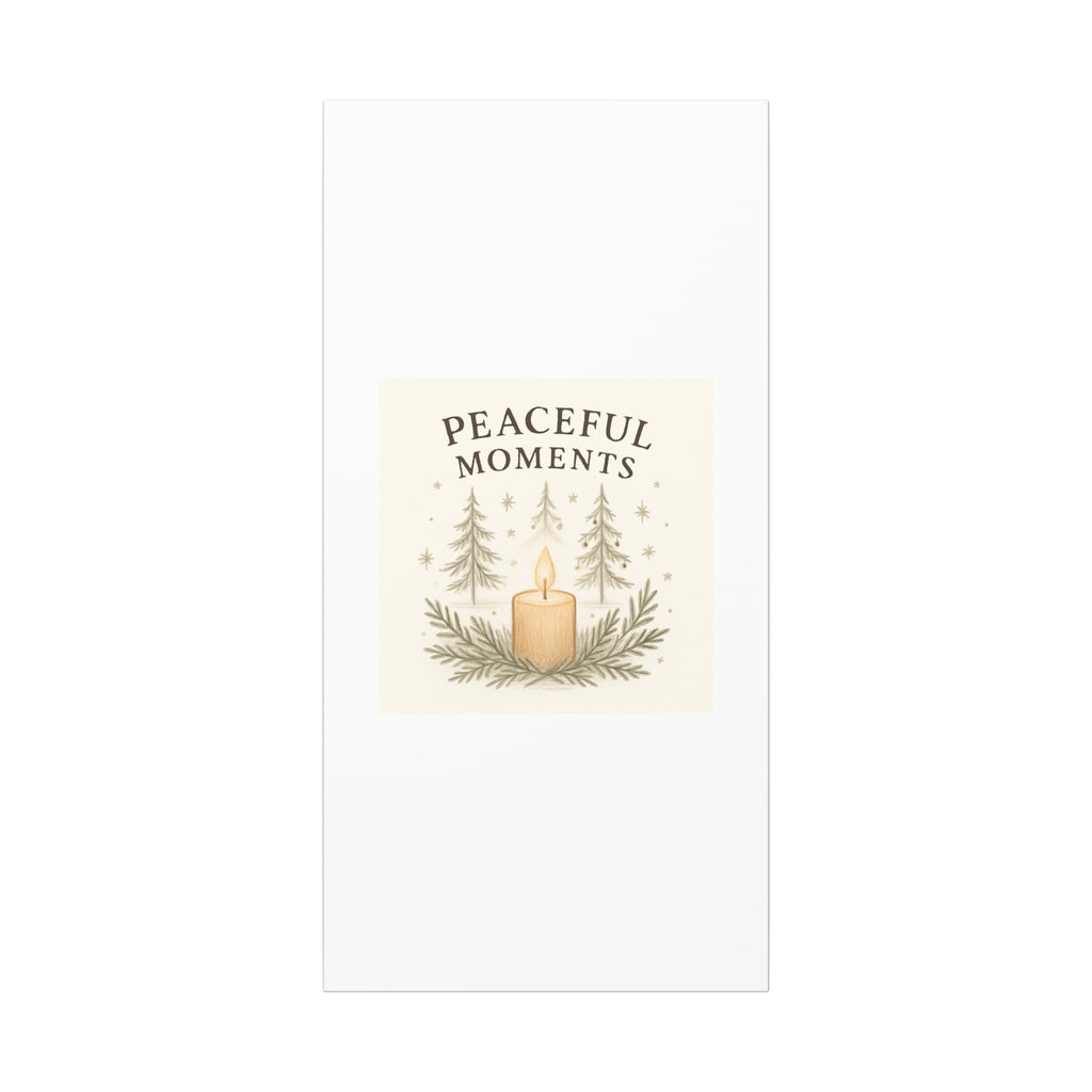 Peaceful Moments Candle Canvas — Matte Stretched Wall Art