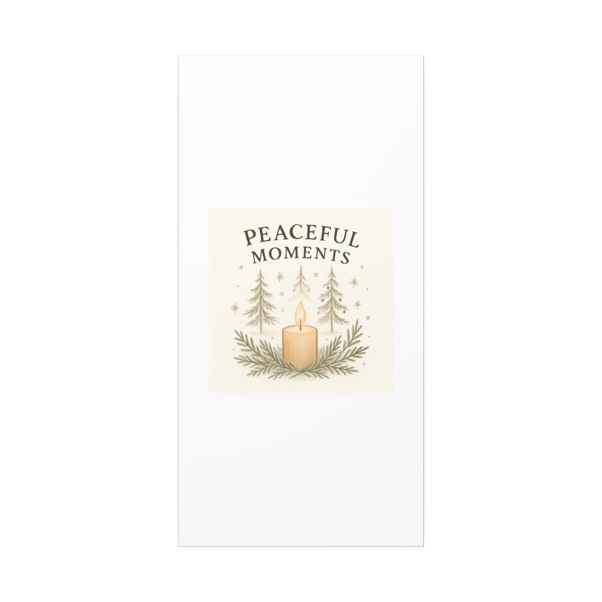 Peaceful Moments Candle Canvas — Matte Stretched Wall Art
