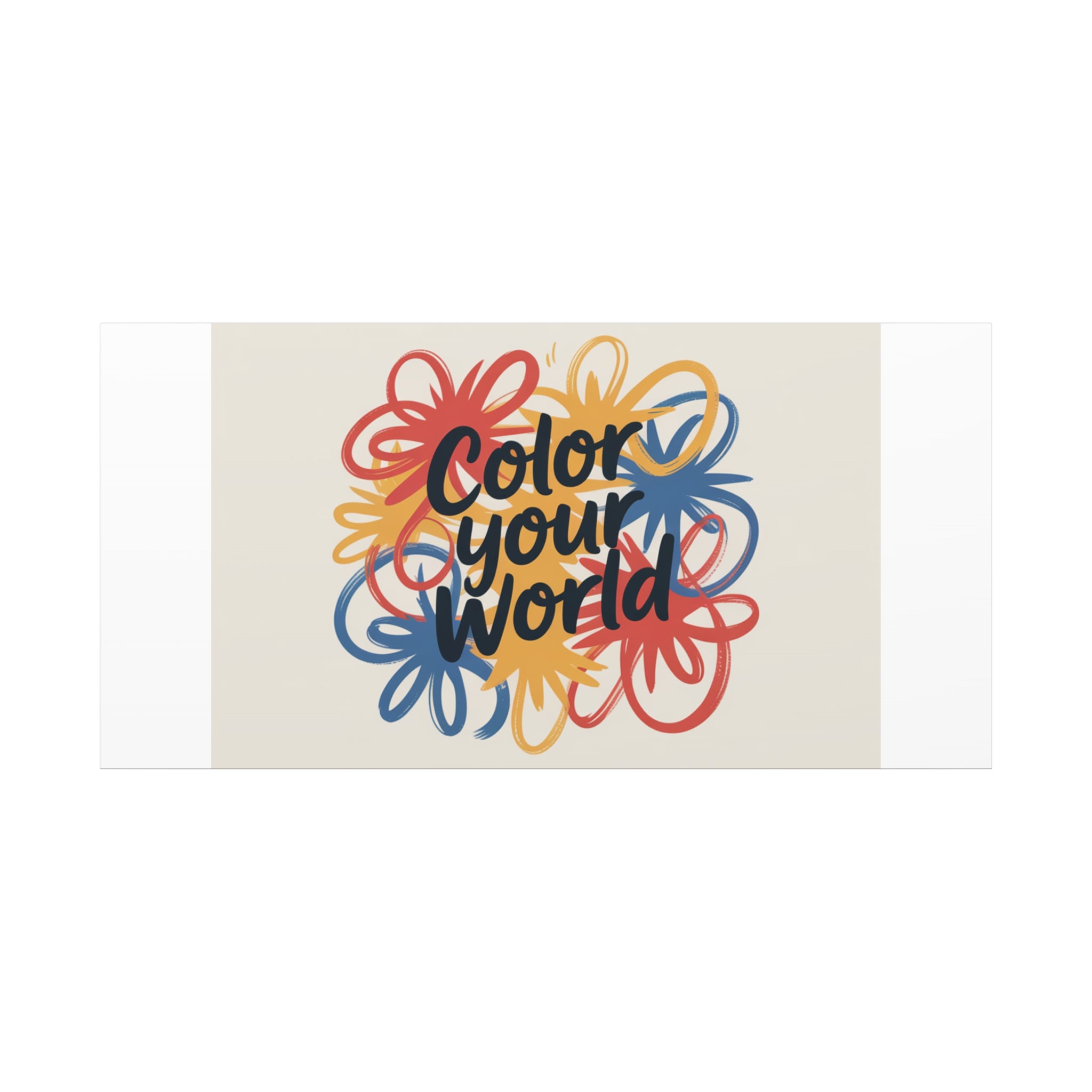 Canvas Art – “Color Your World” Floral Wall Art