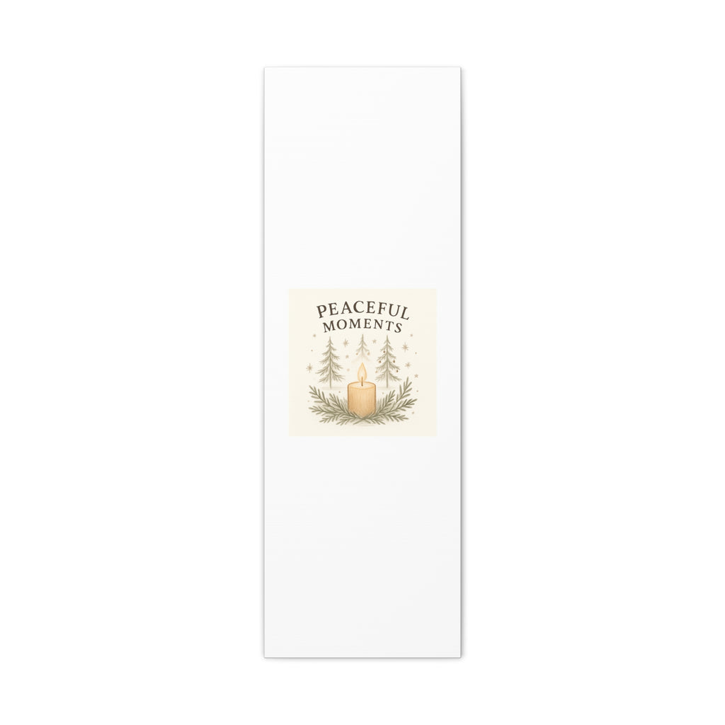 Peaceful Moments Candle Canvas — Matte Stretched Wall Art
