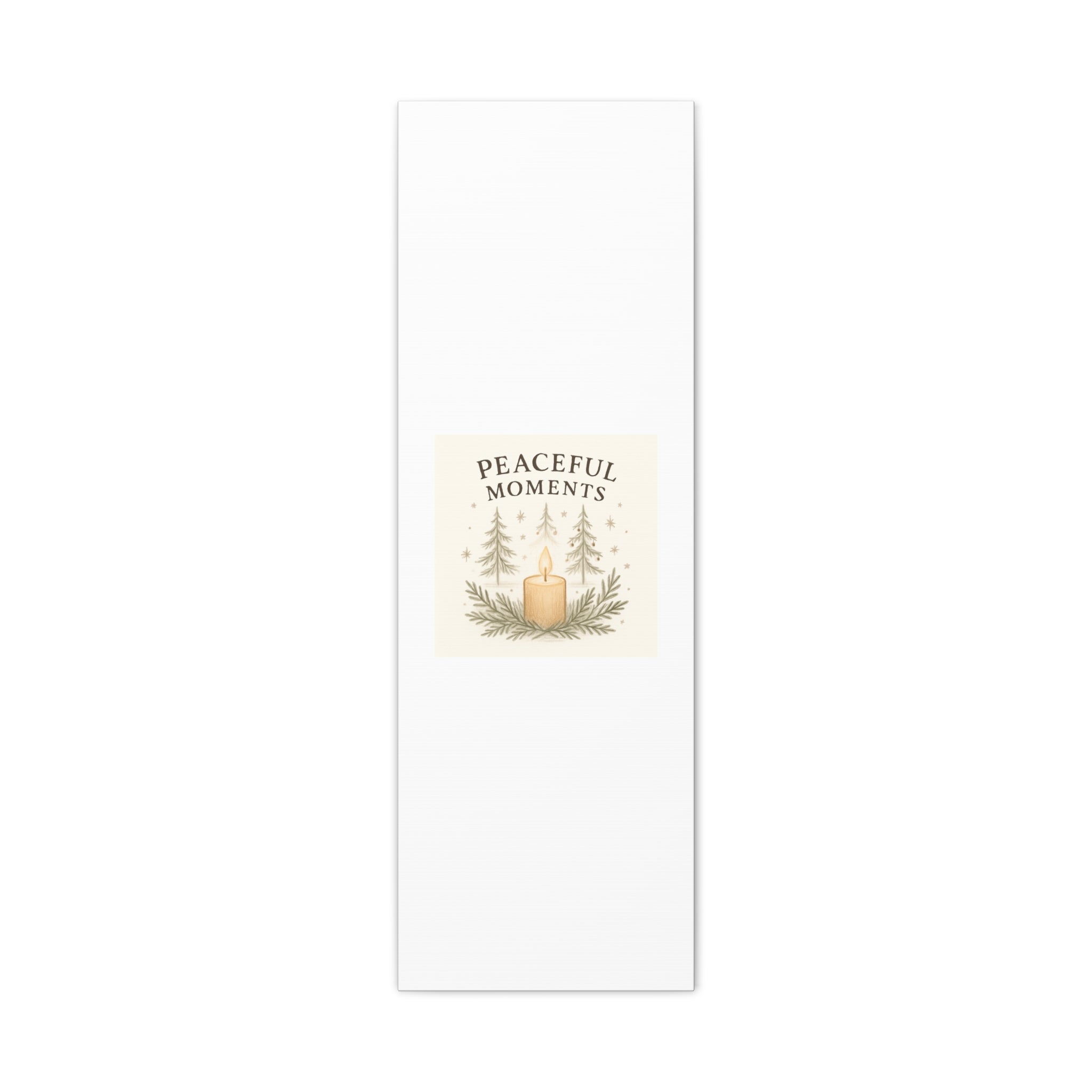 Peaceful Moments Candle Canvas — Matte Stretched Wall Art