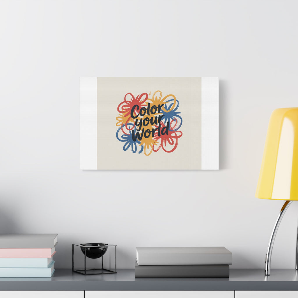 Canvas Art – “Color Your World” Floral Wall Art