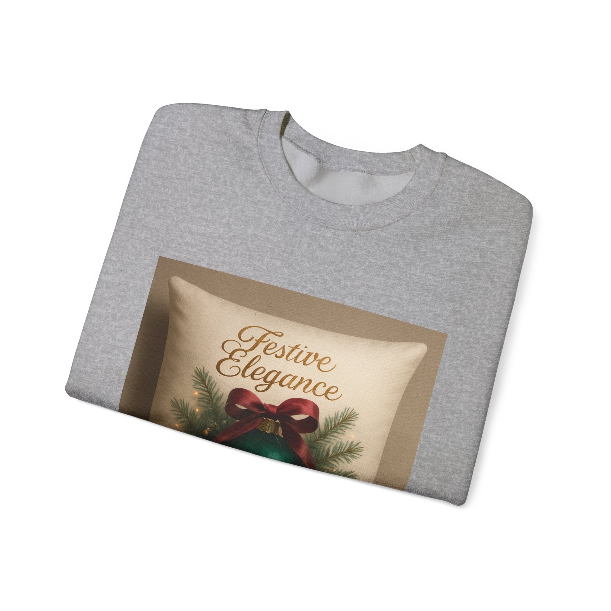 Crewneck Sweatshirt — Festive Elegance Christmas Ornament Design