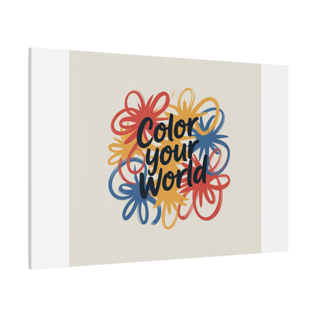 Canvas Art – “Color Your World” Floral Wall Art