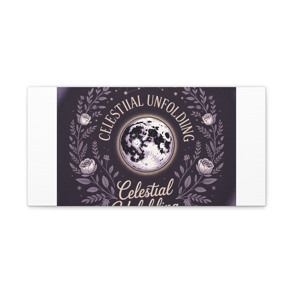 Celestial Unfolding Moon Art Canvas