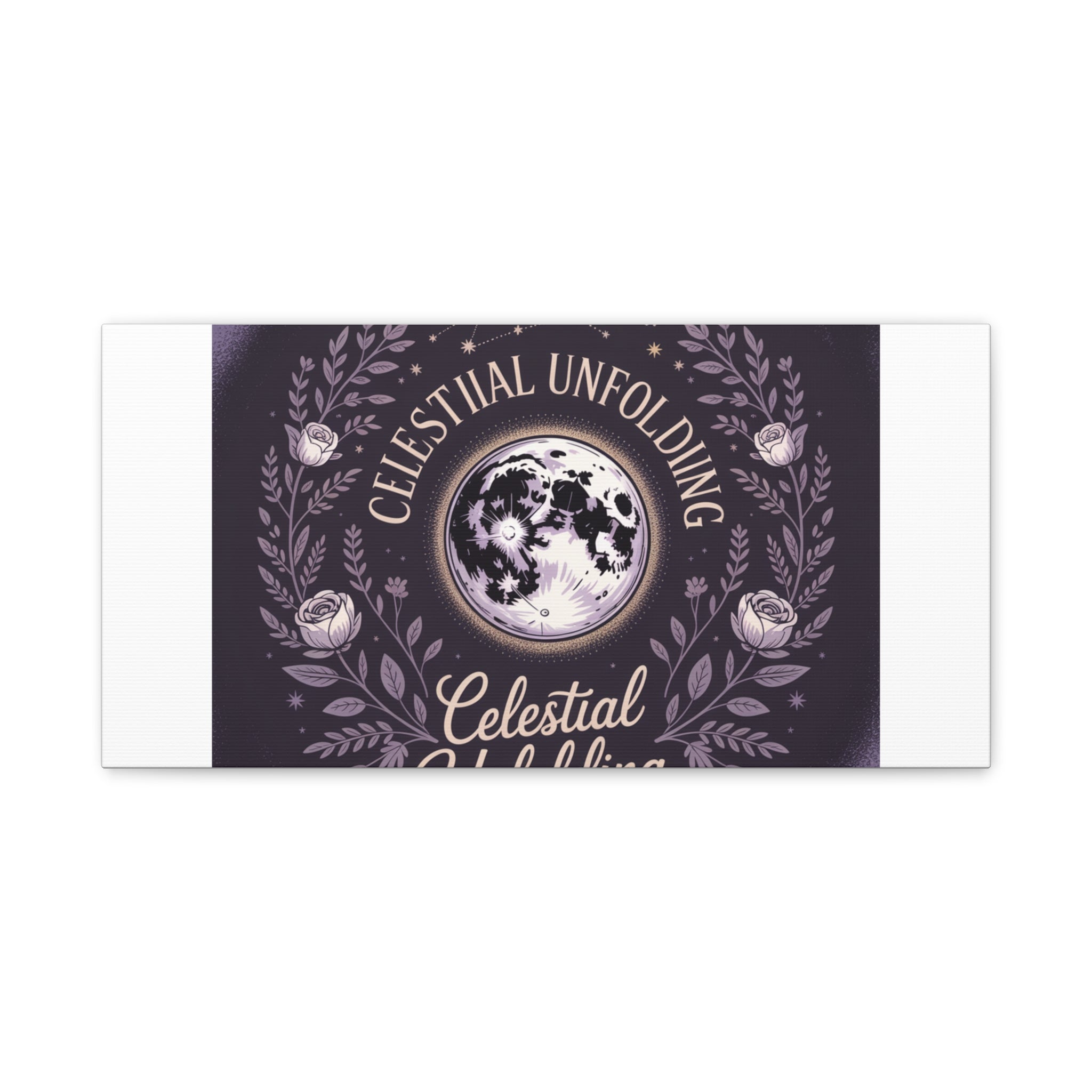 Celestial Unfolding Moon Art Canvas